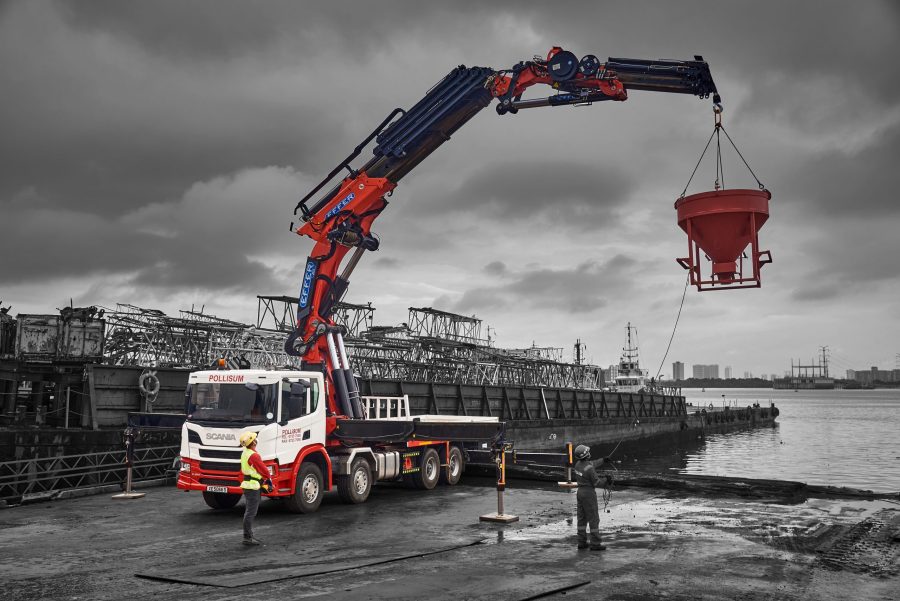 Versatile Pollisum Lorry Crane Services Launch